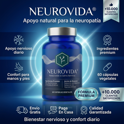 Neurovida® — Apoyo natural para la neuropatía | Fórmula premium