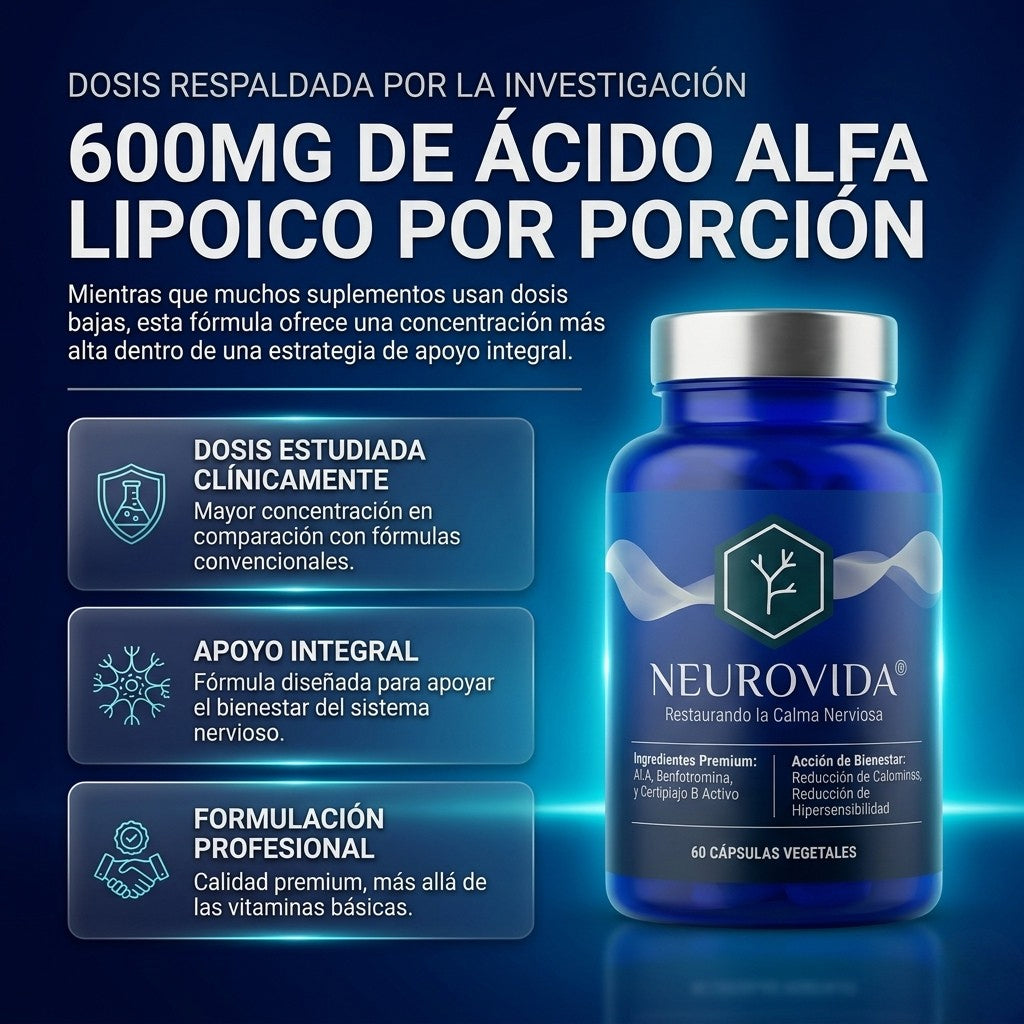 Neurovida® — Apoyo natural para la neuropatía | Fórmula premium