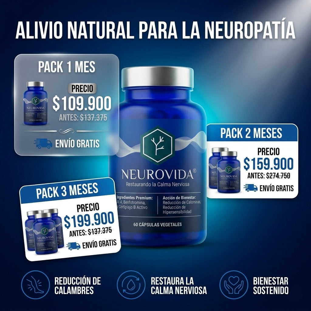 Neurovida® — Apoyo natural para la neuropatía | Fórmula premium